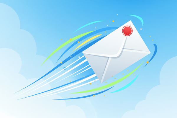 generate an envolpe being sent look like animation 